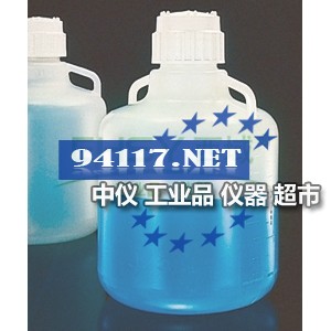 2097-0050氟化细口大瓶 氟化高密度聚乙烯 氟化白色聚丙烯螺旋盖 20L