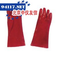 0211红色PVC全浸手套