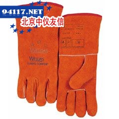 10-2101锈橙色斜拇指款焊接手套