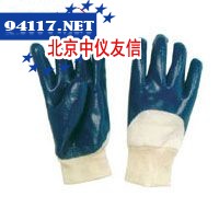 3410蓝色丁腈半浸手套
