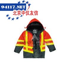 405403PU涂层涤纶荧光防寒服