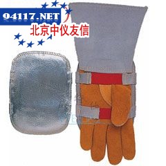 10-2755雄蜂王高档耐高温热流反射铝手套