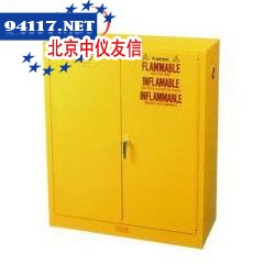 45加仑黄色安全柜，双门，手动