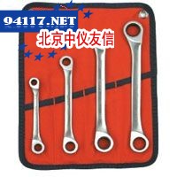 4件套英制双梅花快扳组（不锈钢材质）