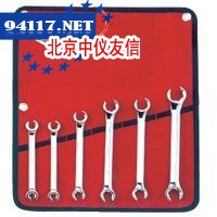 6件套全抛光公制油管扳手组