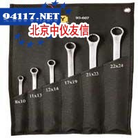 6件套公制精抛光45°角双梅花扳手