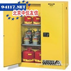 90加仑黄色安全柜，双门，手动