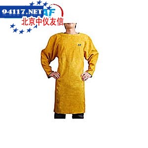 AP-6024金黄色全皮短袖围裙