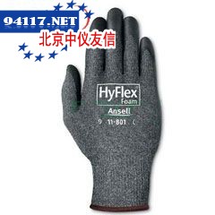 11-801/8HyFlex Foam轻型通用手套灰色，8号
