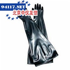 7N1532/9Q氯丁橡胶干箱手套9号；袖口直径：18CM