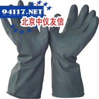 双层工业胶手套（黑色）