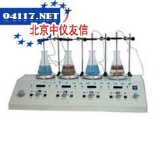 HJ-4A恒温数显四联磁力搅拌器