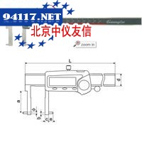 圆柱头内沟槽数显卡尺