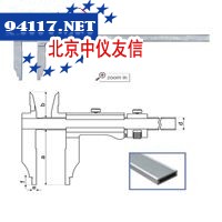 双内爪型游标卡尺