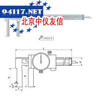 扁头内沟槽数显卡尺（115系列）