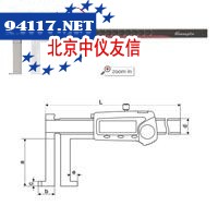 数显刀头内沟槽卡尺（115系列）