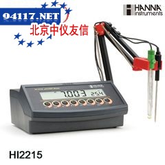 HI2222专业实验室pH/ORP/温度测定仪
