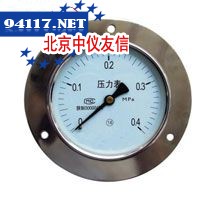 Y-50ZT系列轴向带边压力表
