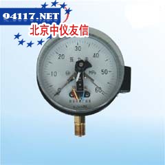 YX-150电接点压力表(-0.1-0至0-6Mpa)