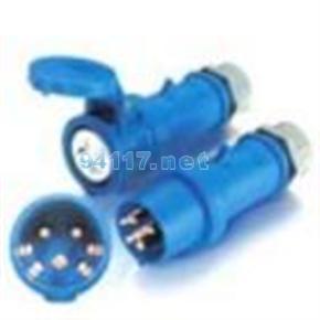 7275曼耐克斯IP44带开关和机械联锁插座16A 4P